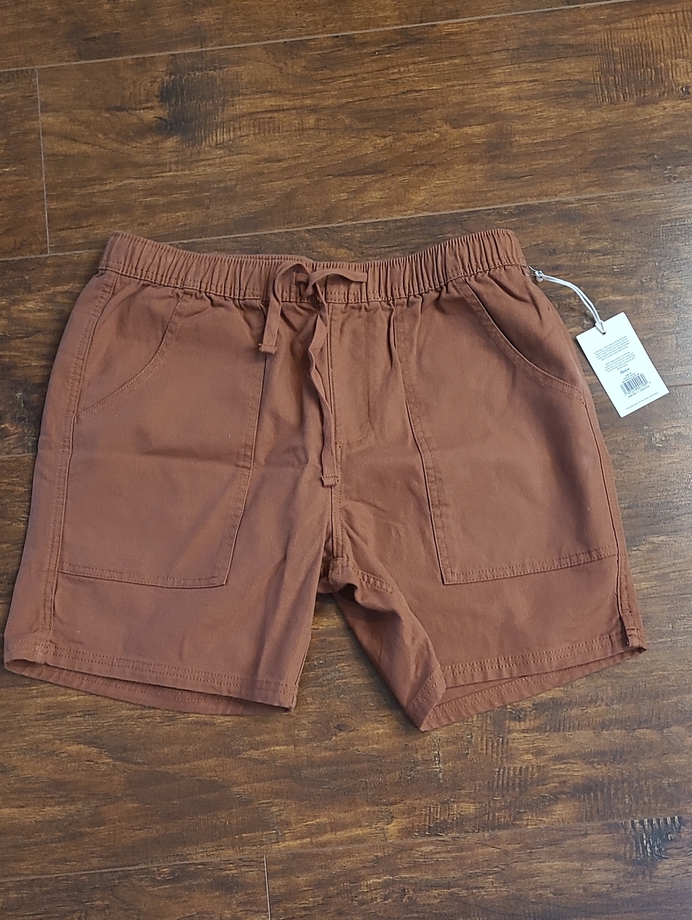 Katin Men's Rust Drawstring Casual Shorts Size M